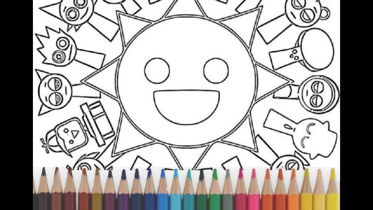 Sun Amazing Colouring Sprunki INCREDIBOX