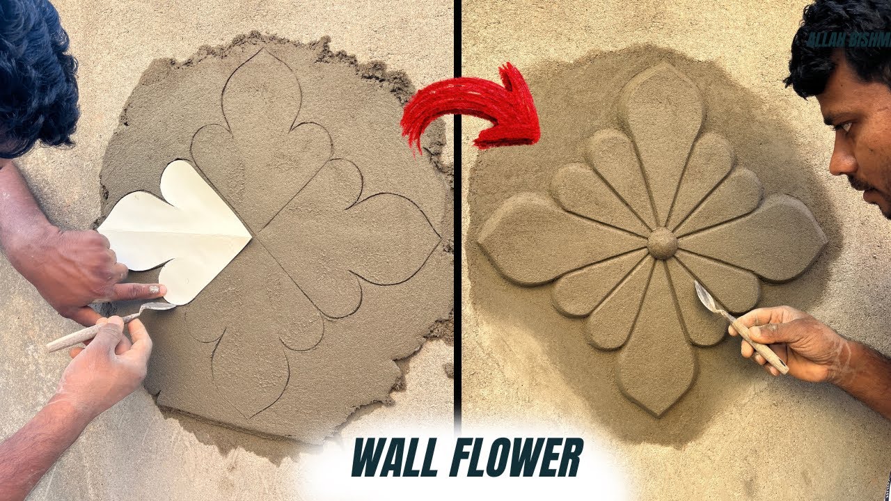 Wall Flower || Cement Design 