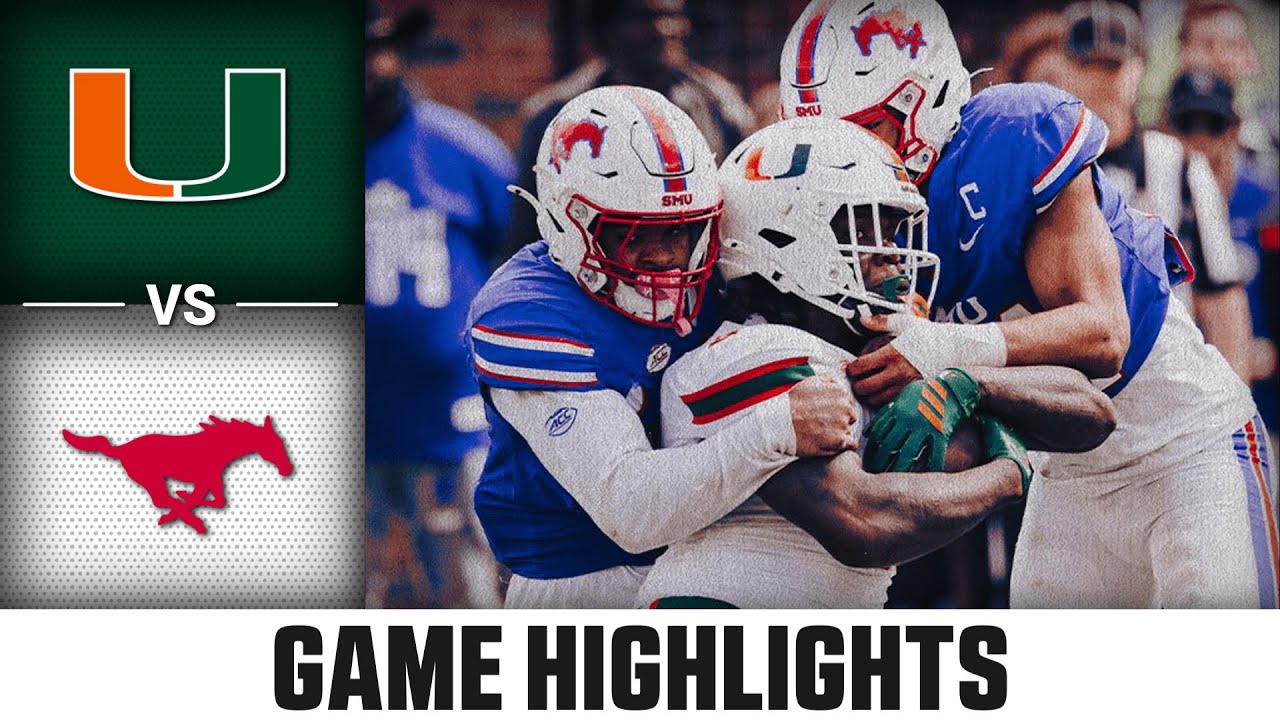 Miami vs SMU Game Highlights | 2025 ACC Football