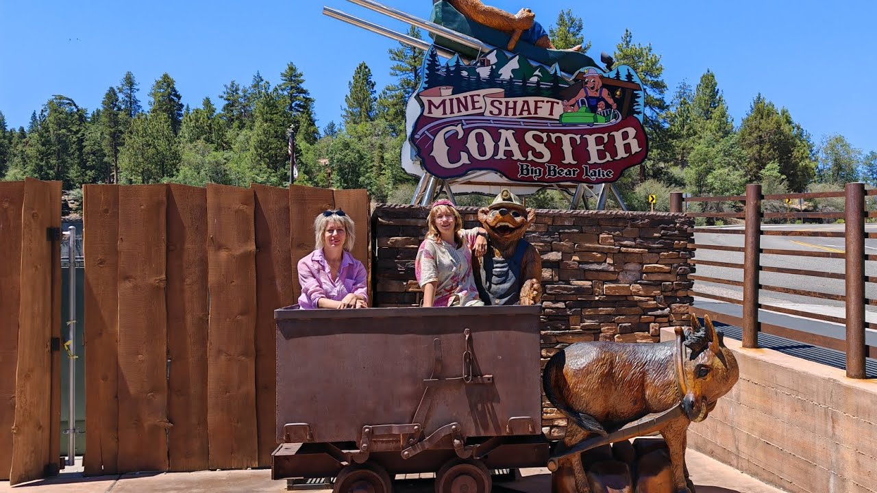 Big Bear Lake's alpine rollercoaster. California. Альпийские горки озера Биг Беар в Калифорнии. 