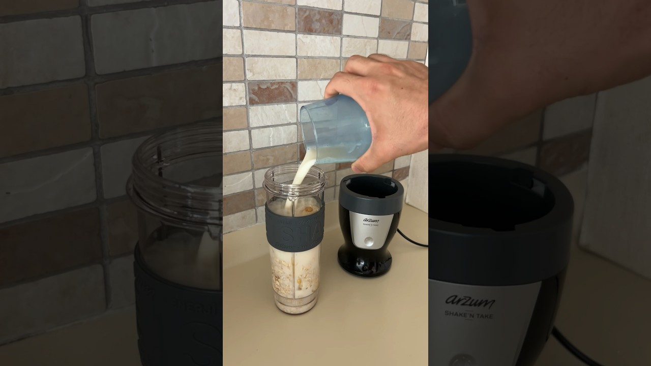 Arzum Shake&rsquo;n Take blender ile S&uuml;per Protein Tarifi -  A&ccedil;ıklamayı Okuyabilirsiniz #arzum #smoothie