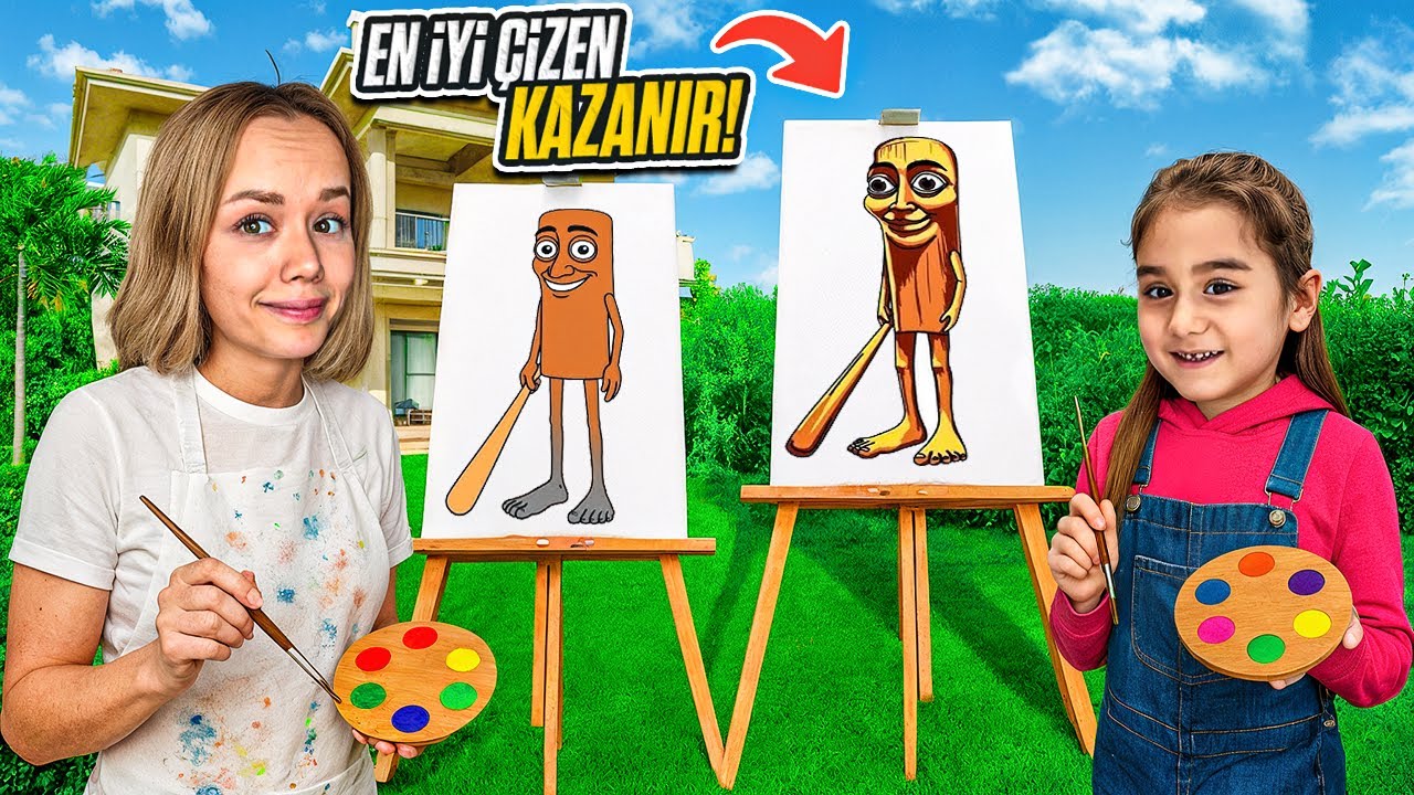 TUNG TUNG SAHUR KARAKTERLERİNİ BOYAMA CHALLENGE !? | Gamze Karta Öykü Karta