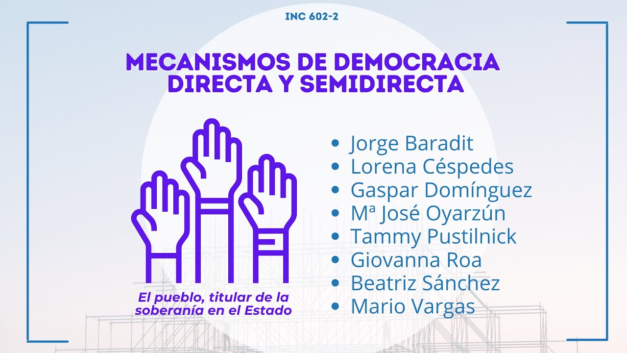 Mecanismos de Democracia Directa y Semidirecta