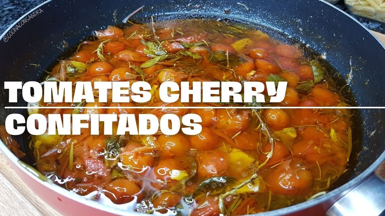 TOMATES CHERRY CONFITADOS/ RECETA CASERA Y FÁCIL!