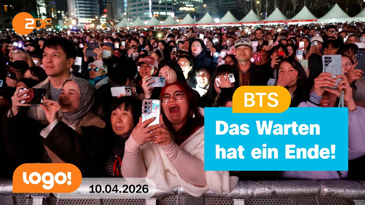 K-Pop-Band BTS startet Welttour in S&uuml;dkorea | logo!-Nachrichten vom 10.04.26