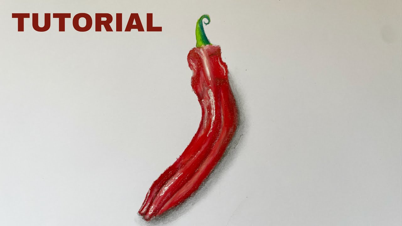 How To Draw a Pepper | Color Pencil Tutorial