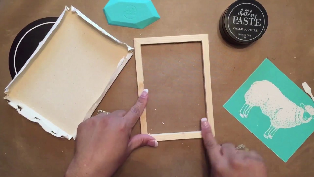 Dollar Tree Home Decor DIY-Reverse Canvas with Farm House Transfer from Chalk Couture