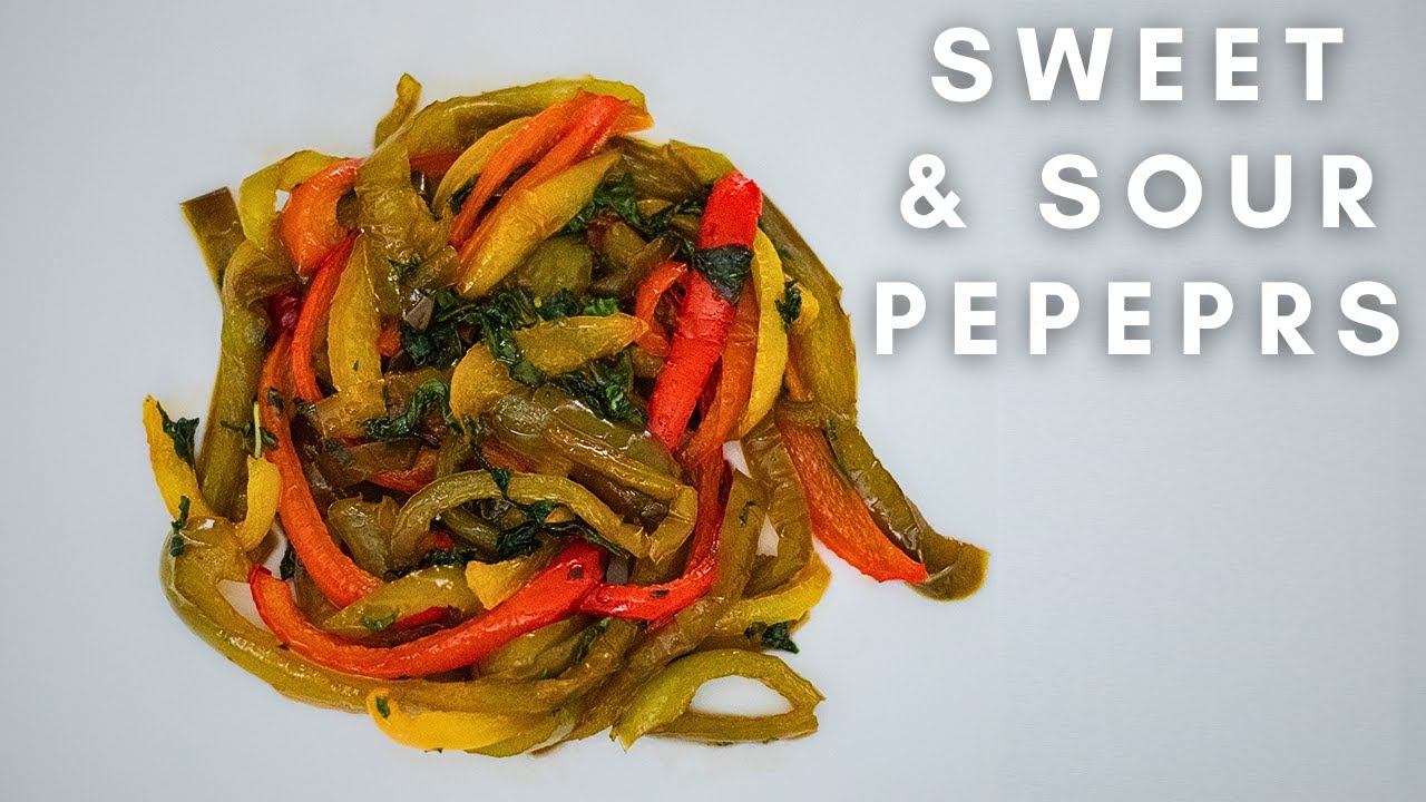How to make Sweet & Sour Peppers | A DELICIOUS side dish