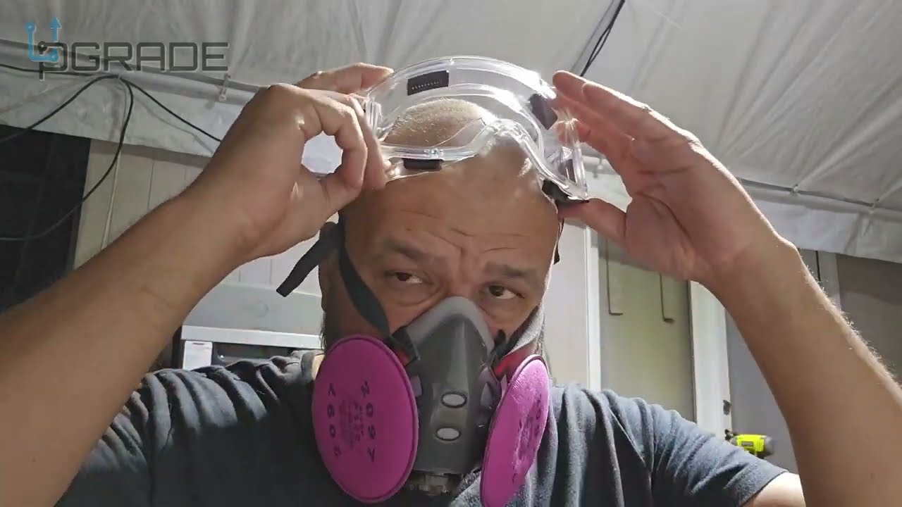 Reusable Gas Mask with Safety Glasses