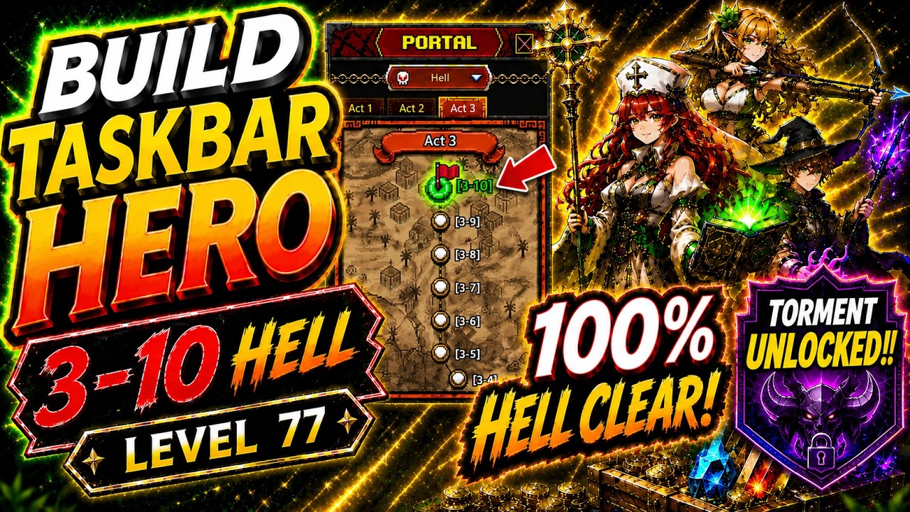 TBH: Taskbar Hero - Build 3-10 HELL #taskbarhero #tbh