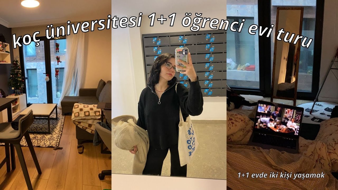 KOÇ ÜNİVERSİTESİNDE 1+1 ÖĞRENCİ EVİ TURU!🏡🤍/ TAM OLARAK YERLEŞTİK/ 1+1 EVDE 2 KİŞİ YAŞAMAK!