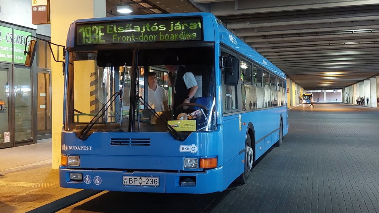 Budapest, 193E busz Ganztelep, Mednyánszky utca- Kőbánya-Kispest M | Ikarus 412, BPO-236