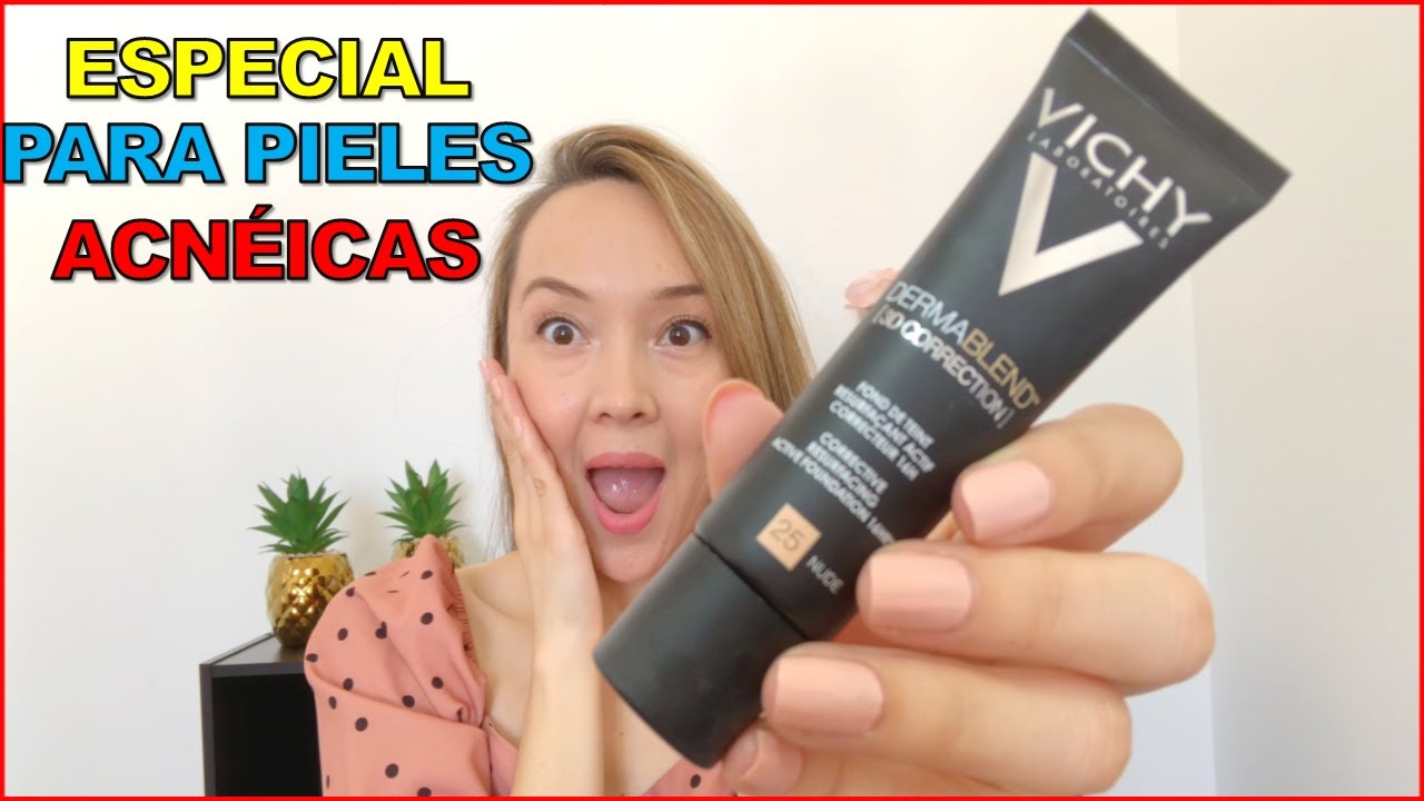 RESEÑA VICHY DERMABLEND 3D CORRECTION| Para pieles grasas con tendencia a acné | Claudia Curtains
