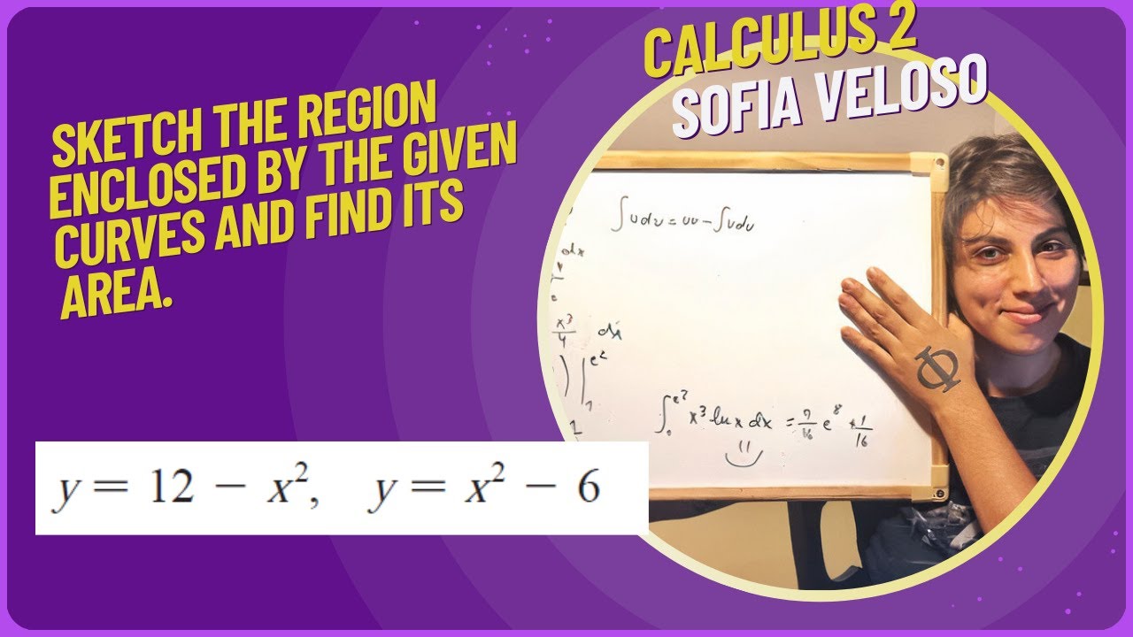 6.1.13 Sketch the region enclosed by the given curves and find its area. y = 12 - x^2, x^2 - 6