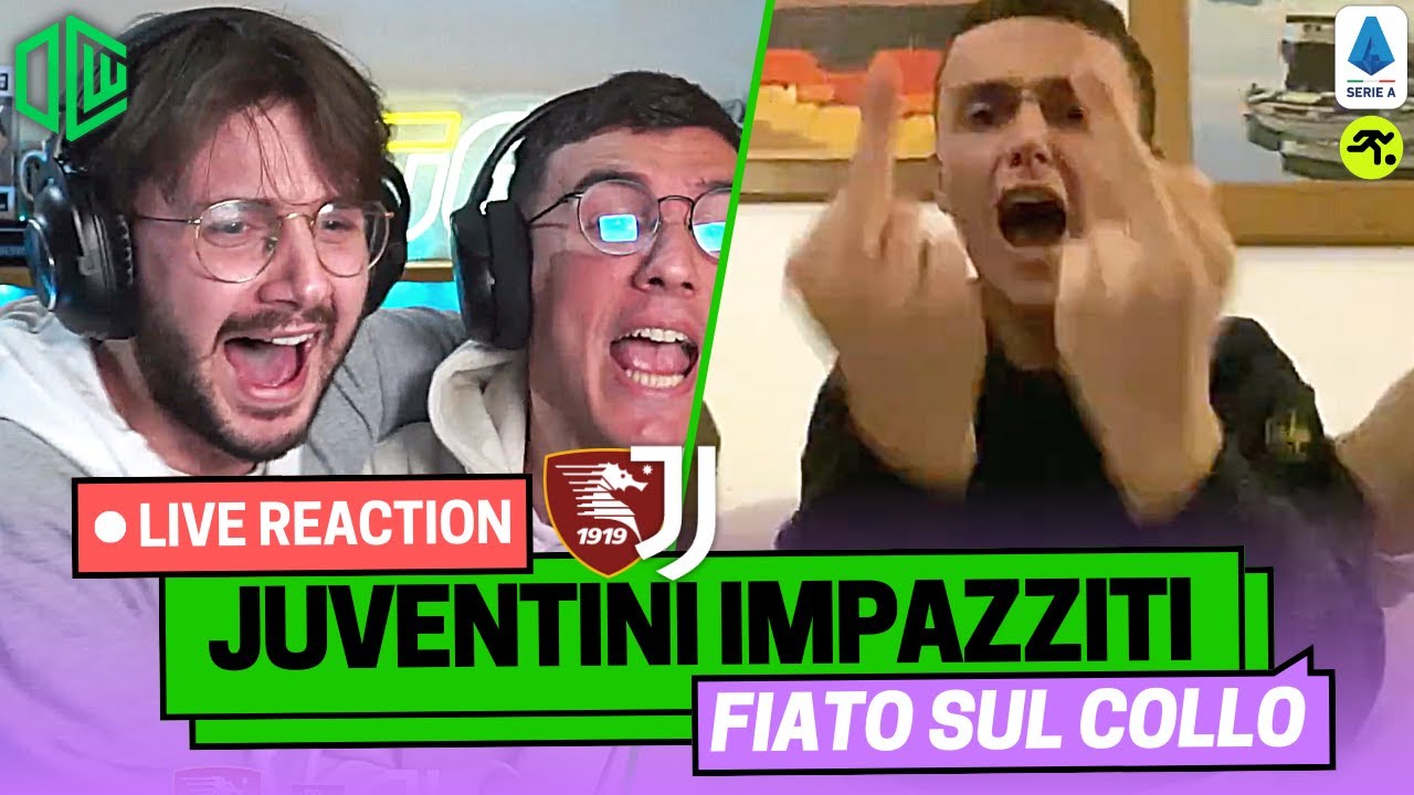 SALERNITANA-JUVENTUS 1-2 LIVE REACTION | 