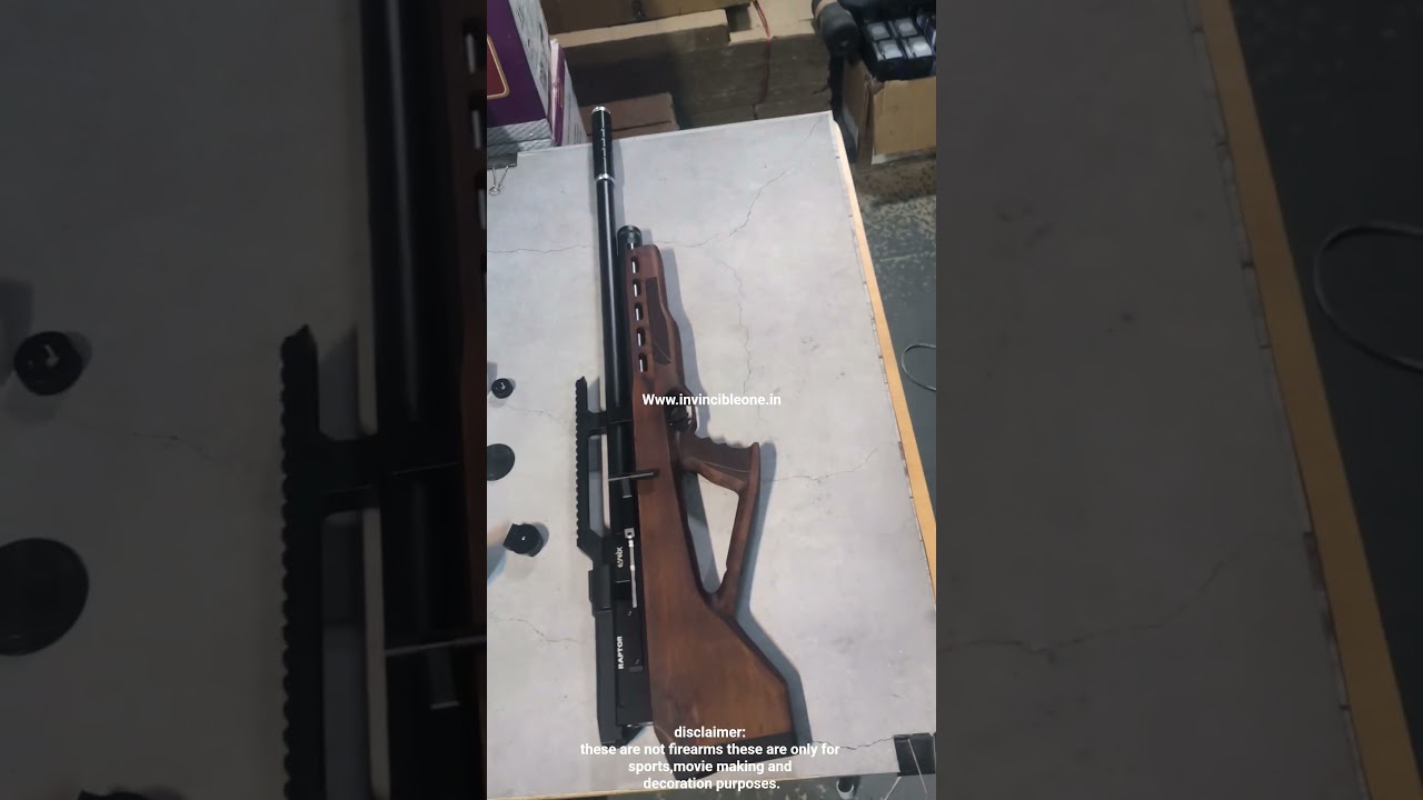 Evanix Raptor Made in South Korea semi automatic PCP air rifle no license needed in India.