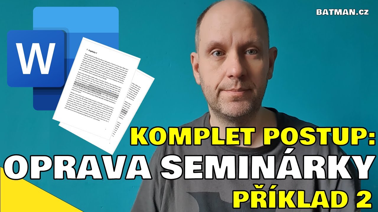 MS WORD - komplet editace úprava dokumentu (příklad 2)