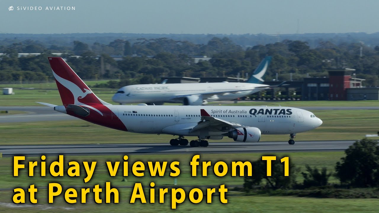 Some Friday views from Terminal 1 at Perth Airport.