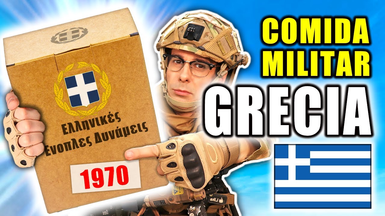 Probando COMIDA MILITAR de GRECIA de 1970 | MRE Grecia