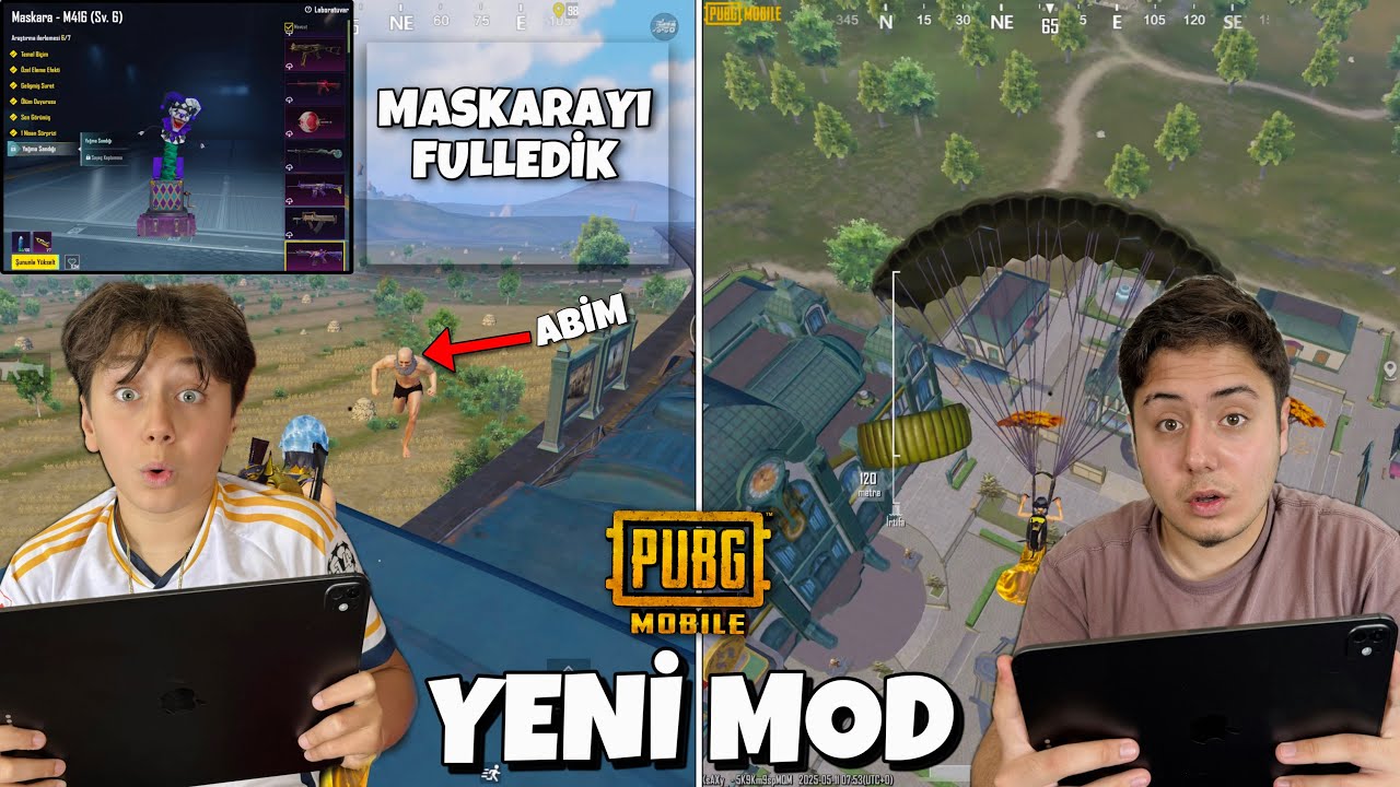 ABİMLE BİRLİKTE PUBG MOBİLE DA YENİ MODU OYNADIK !! M416 MASKARAYI FULLEDİK