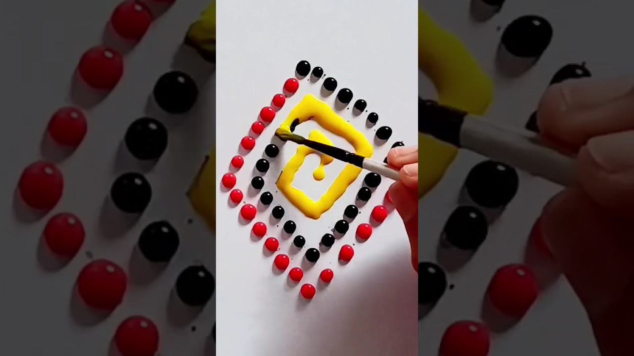 ❤️🖤💛 #искусство #тренды #короткиевидео #увлекательно #вирусныевидео #раскраска