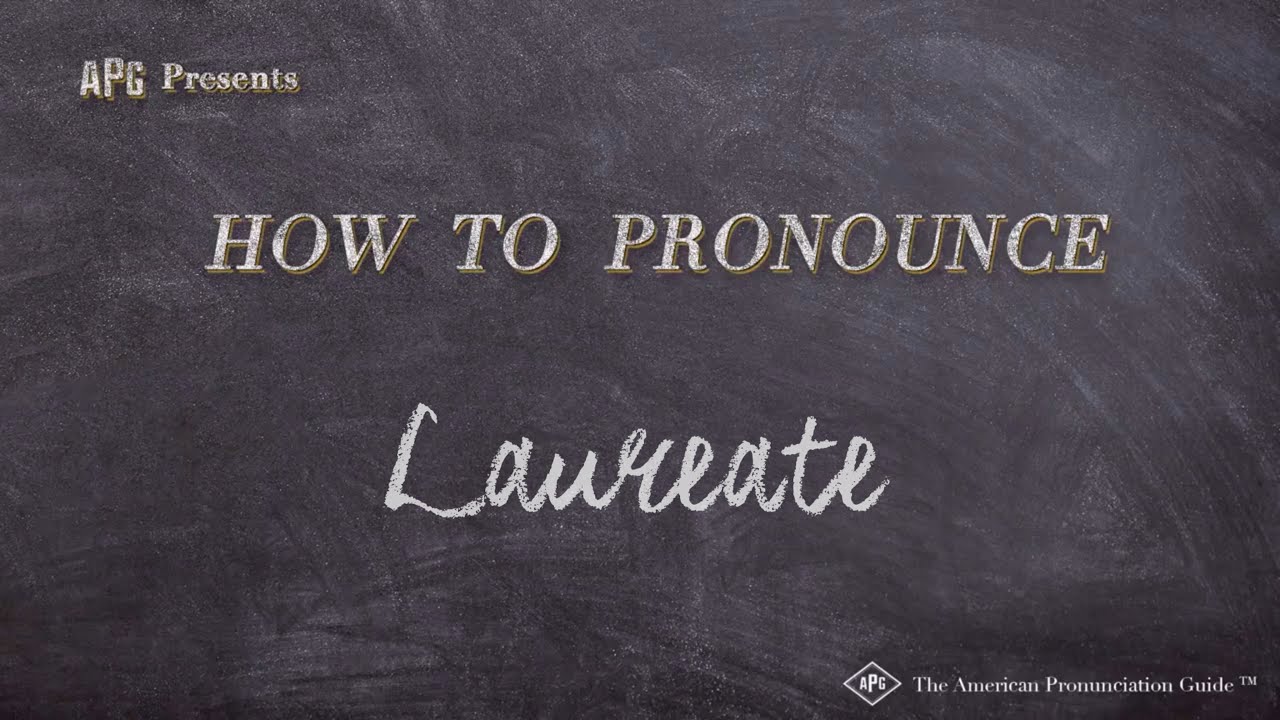 How to Pronounce Laureate (Real Life Examples!)