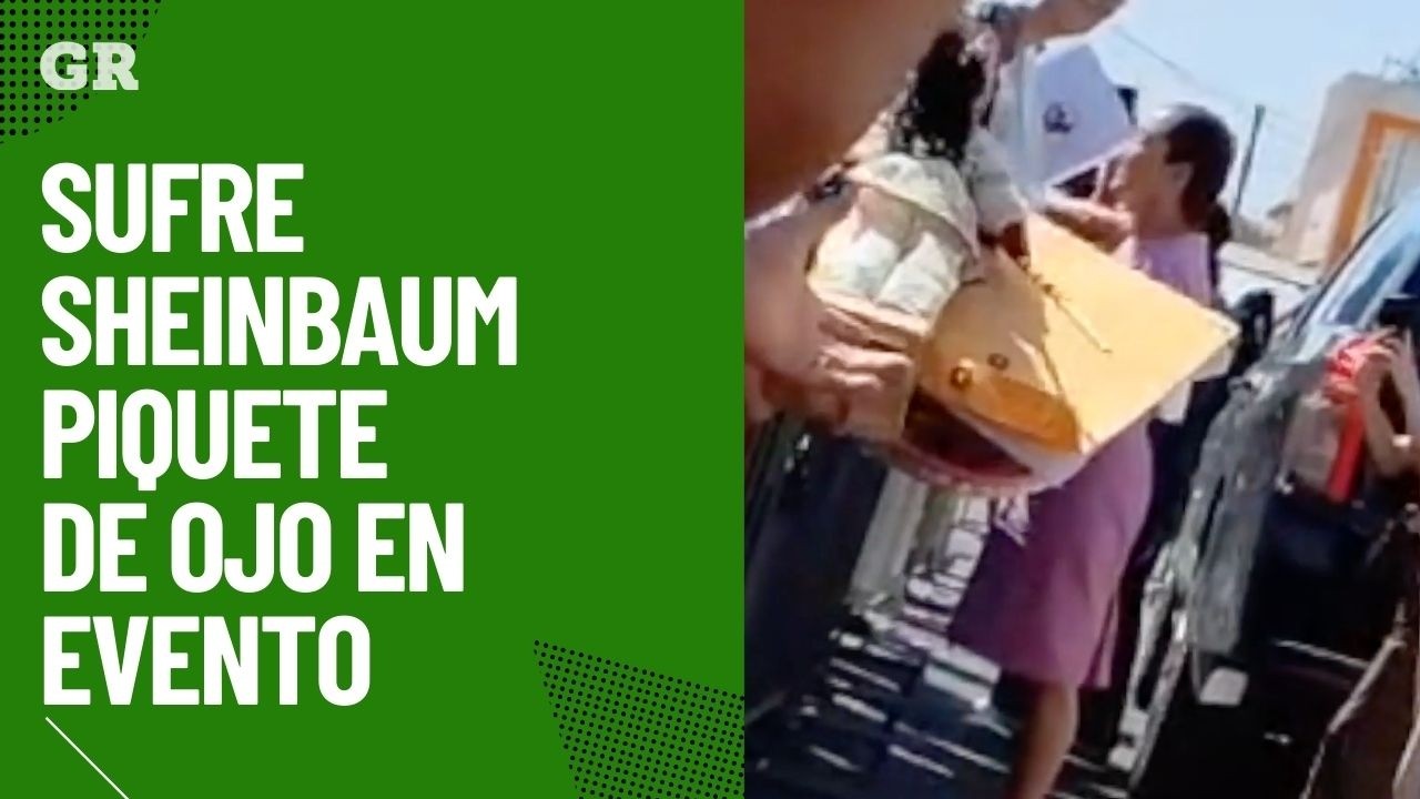 Le pican ojo a Sheinbaum en evento