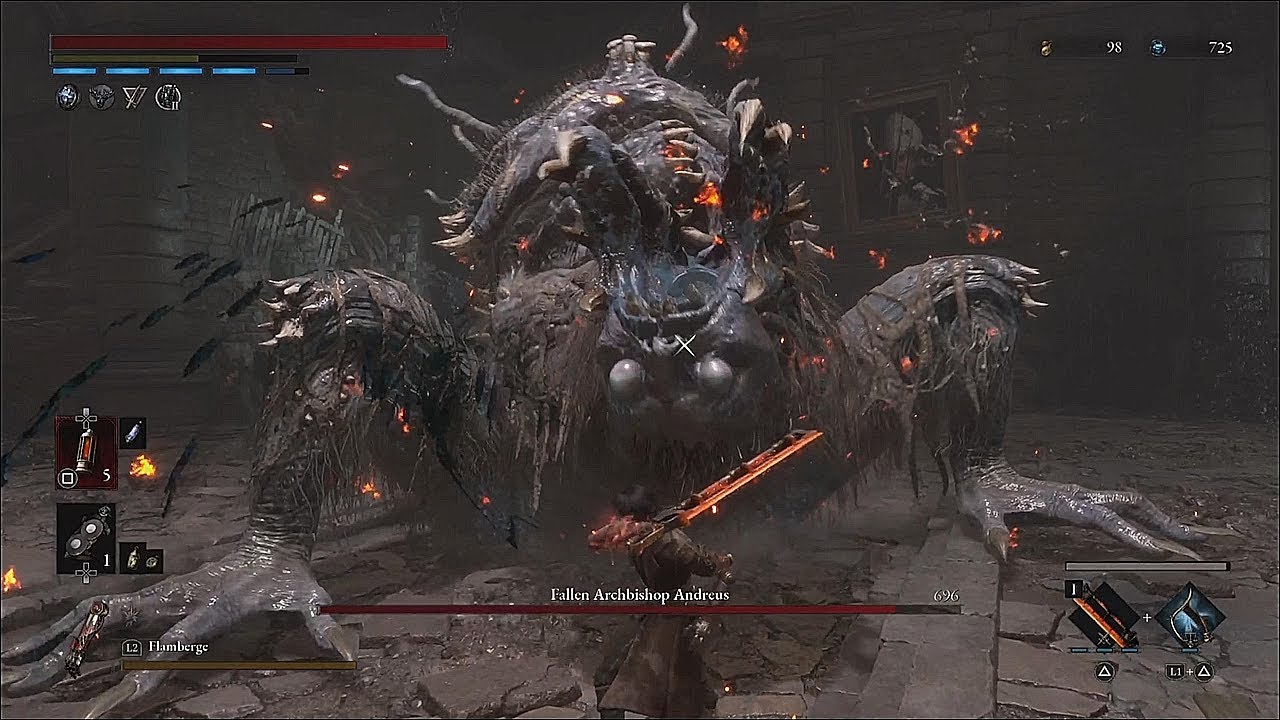 Lies of P - Fallen Archbishop Andreus No Damage Boss Fight, Perfect Guard