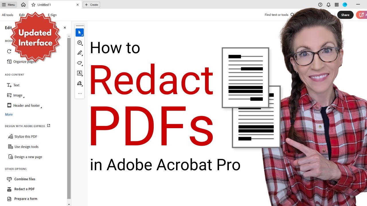 How to Redact PDFs in Adobe Acrobat Pro (UPDATED Interface)