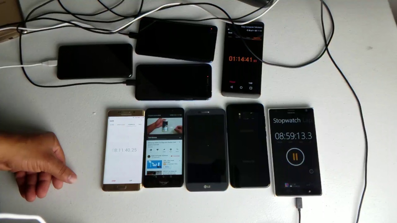 HTC U11 vs Galaxy s8+ LG G6 and more Live Battery Test Marathon 2017