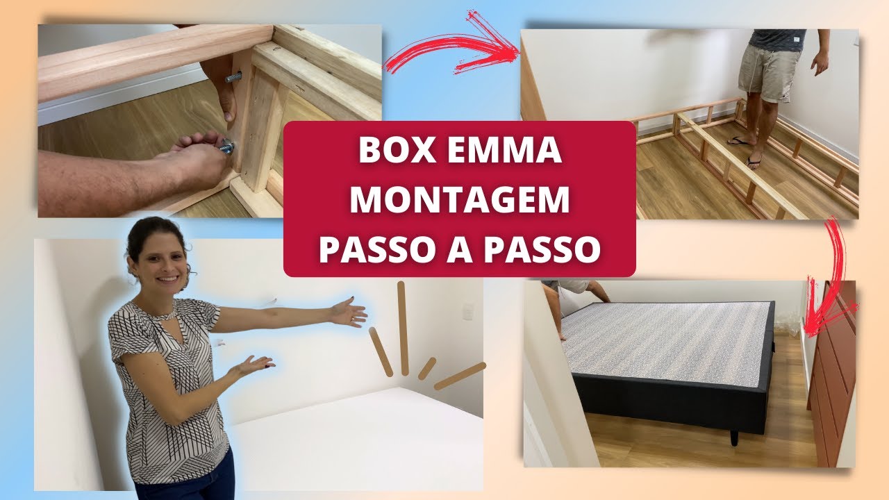 Montando a CAMA BOX EMMA! + Unboxing do colchão EMMA Original Queen | Fernanda Fonseca