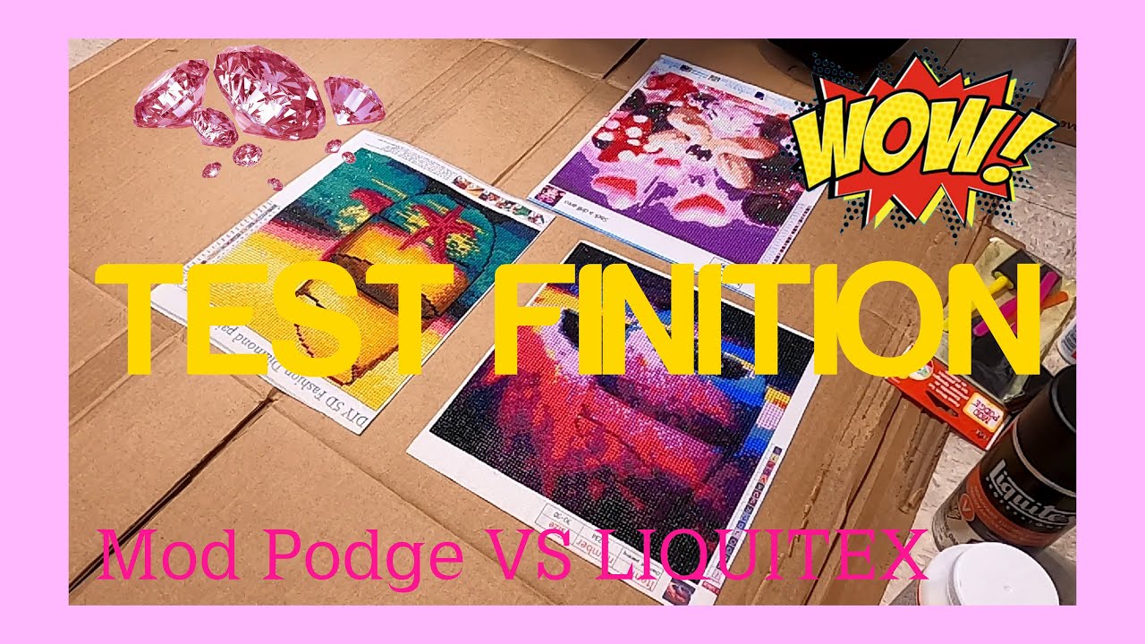 [Diamond Painting]  TEST FINITION  ⁉️  ModPodge & Liquitex ⁉️