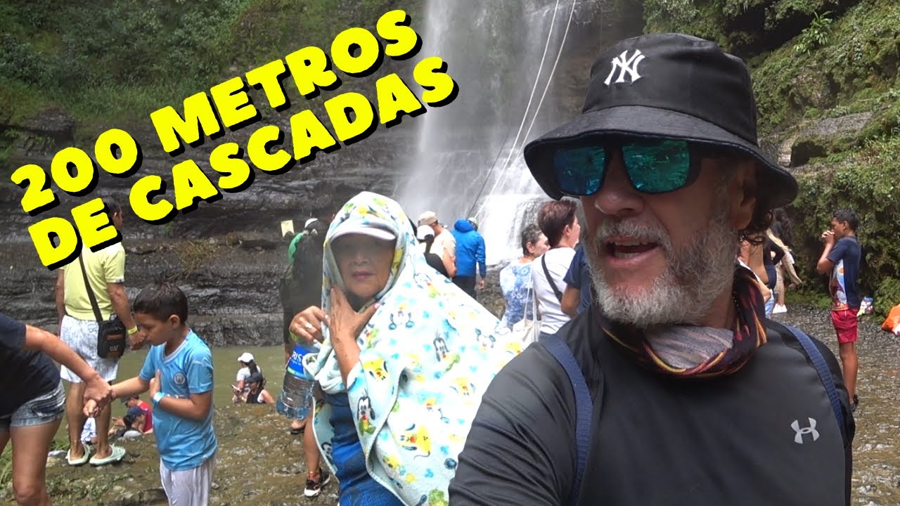 GRAN CASCADA EN COLOMBIA-70 METROS DE ALTURA-JUAN CURÍ-SANTANDER