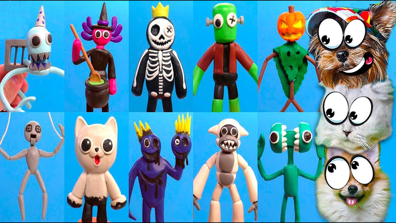 ЗЛОВРЕДНЫЕ РАДУЖНЫЕ ДРУЗЬЯ размножаются! Не бойся-ЭТО ПЛАСТИЛИН Rainbow Friends Валеришка Макс