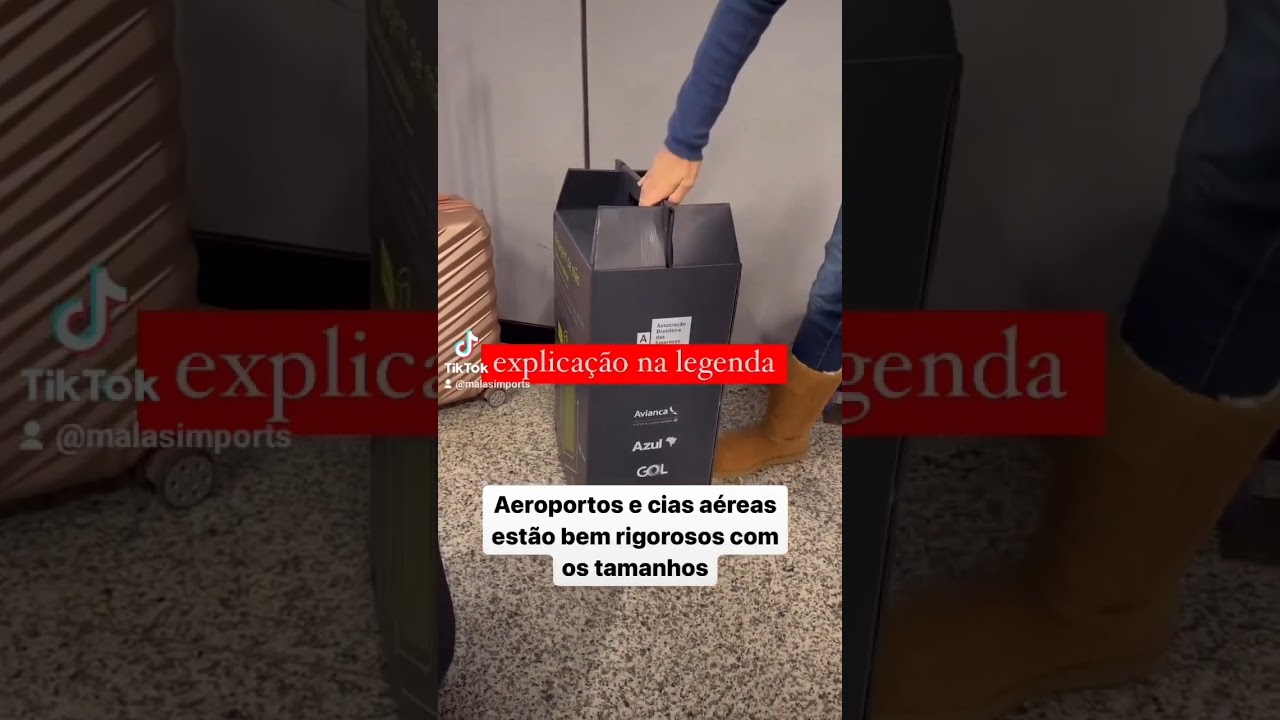 ⚠️ ATEN&Ccedil;&Atilde;O!! ⚠️ Muito importante voc&ecirc; ter uma mala de bordo com as medidas da ANAC.