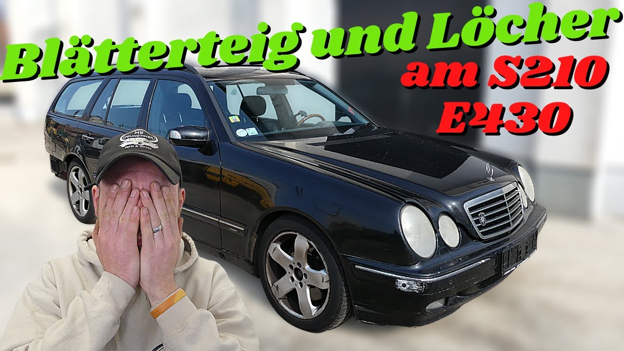 Auweia... mehr Rost und Löcher als gedacht am Mercedes S210 E430 V8 | MB Youngtimer Parts & Service