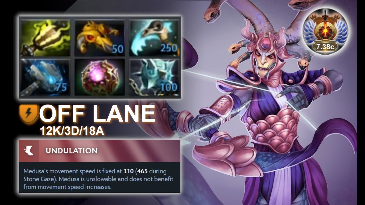 Medusa Off Lane | 7.38c | Undulation Facet | Pos 3 Medusa