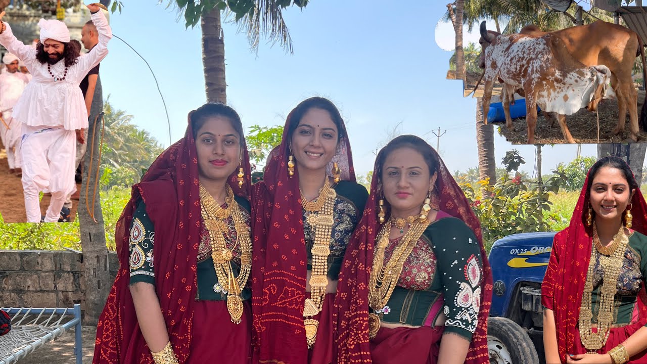 Aaj traditional dress me garba khelne gay pooja….               #cowmilking l#garba#rahda
