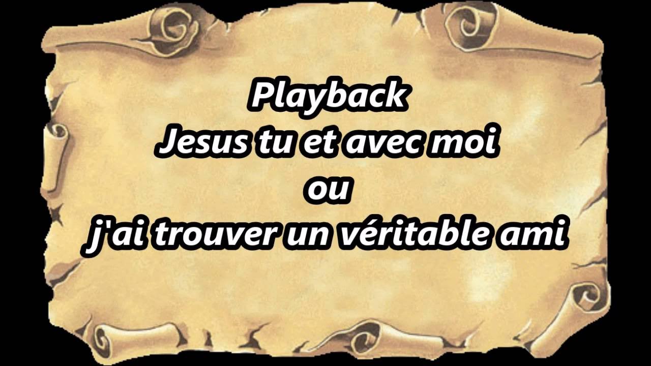 Jésus tu es avec moi (playback)