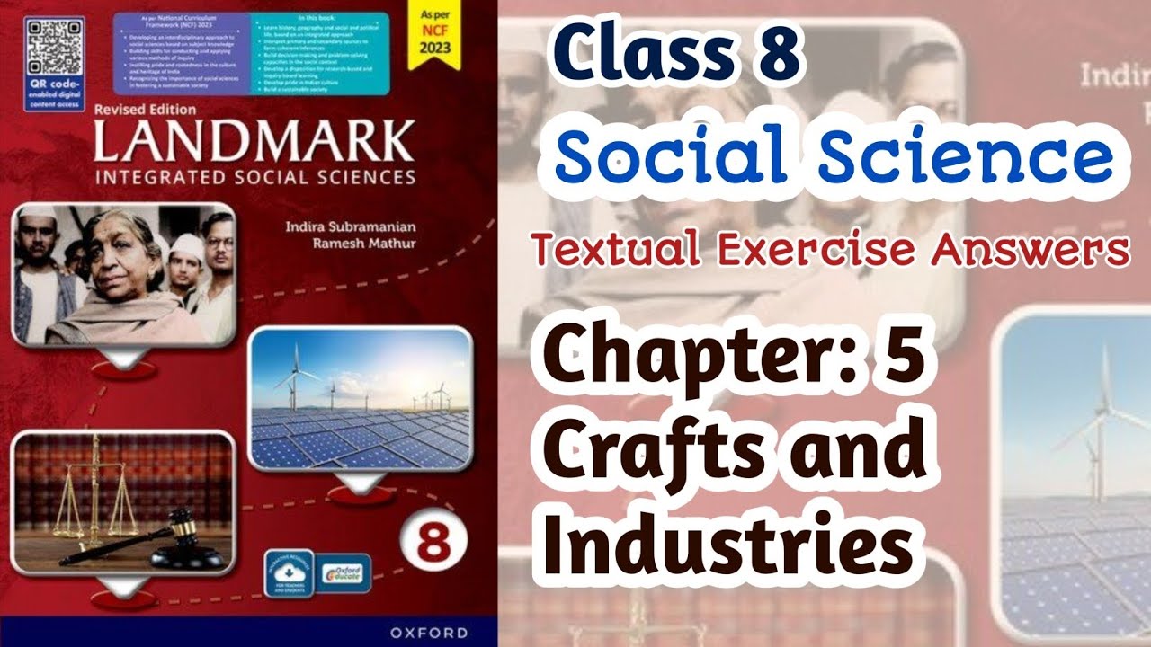 Class 8 SST | Landmark | Chapter 5: Crafts and Industries | Exercise Answers #landmark #oxford