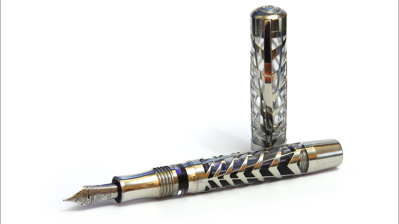 Обзор перьевой ручки Visconti Watermark Silver Moon, LE, 2016