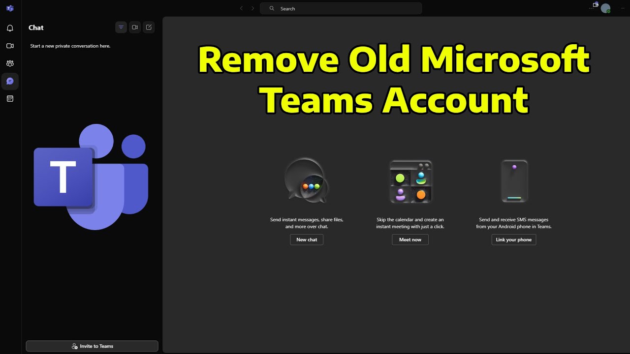 How To Completely Remove Your Old Account from Microsoft Teams (Online)