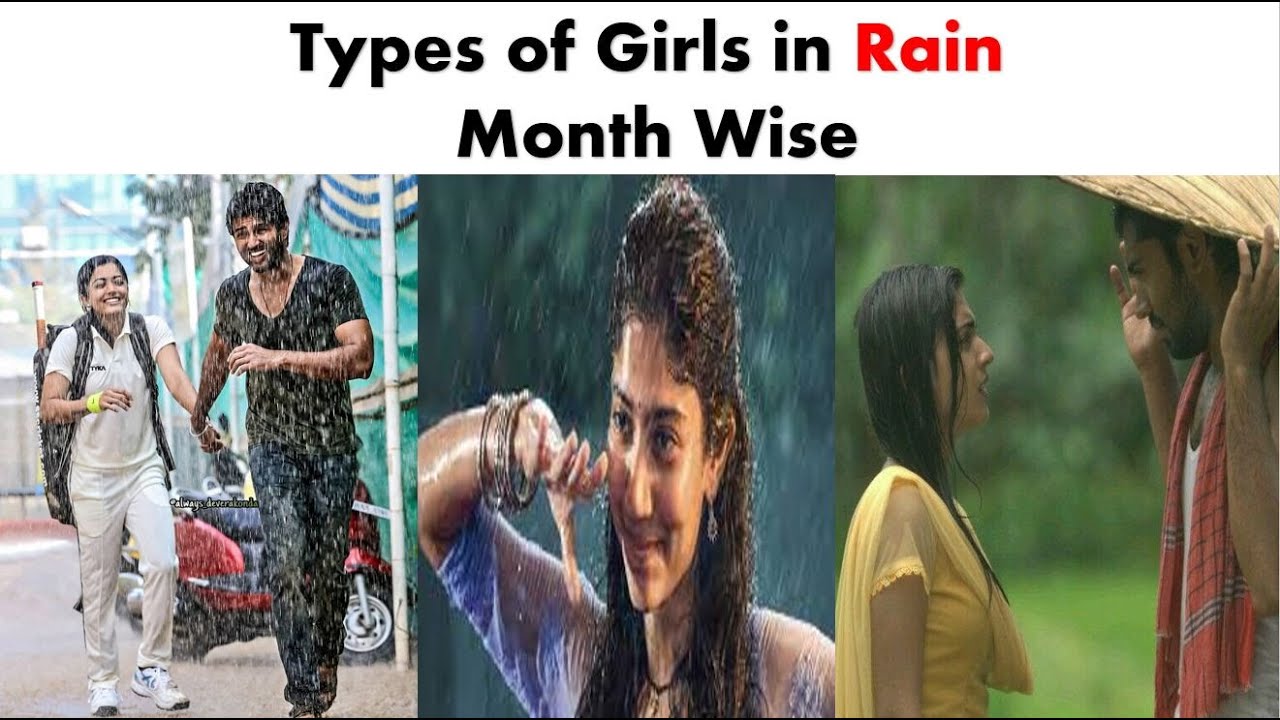 Types of Girls in Raining Month Wise | PUPPY BOWBOW |