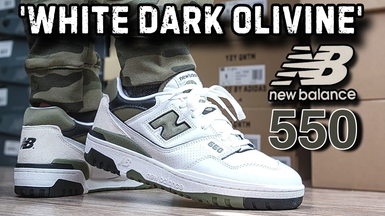 New Balance 550 'White Dark Olivine' Sneaker Review & On Feet