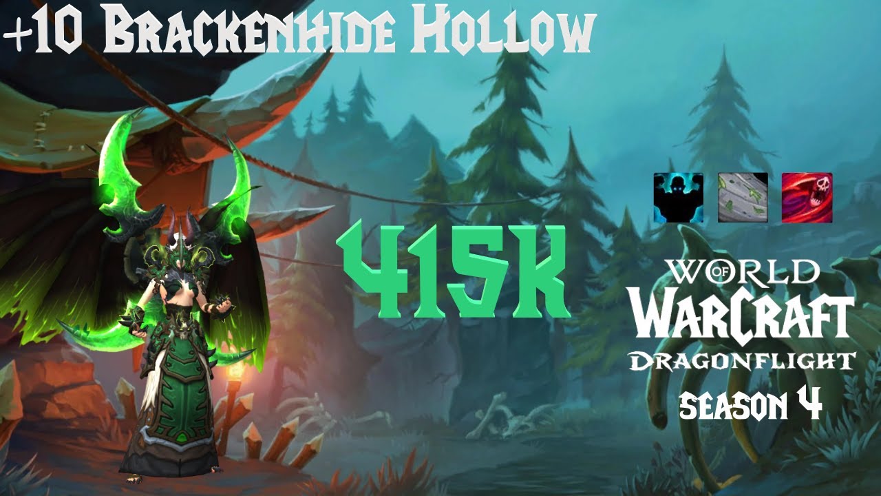 +10 Brackenhide Hollow M+ | 10.2.7 | 415k overall Havoc DH Dragonflight S4 Fortified PUG