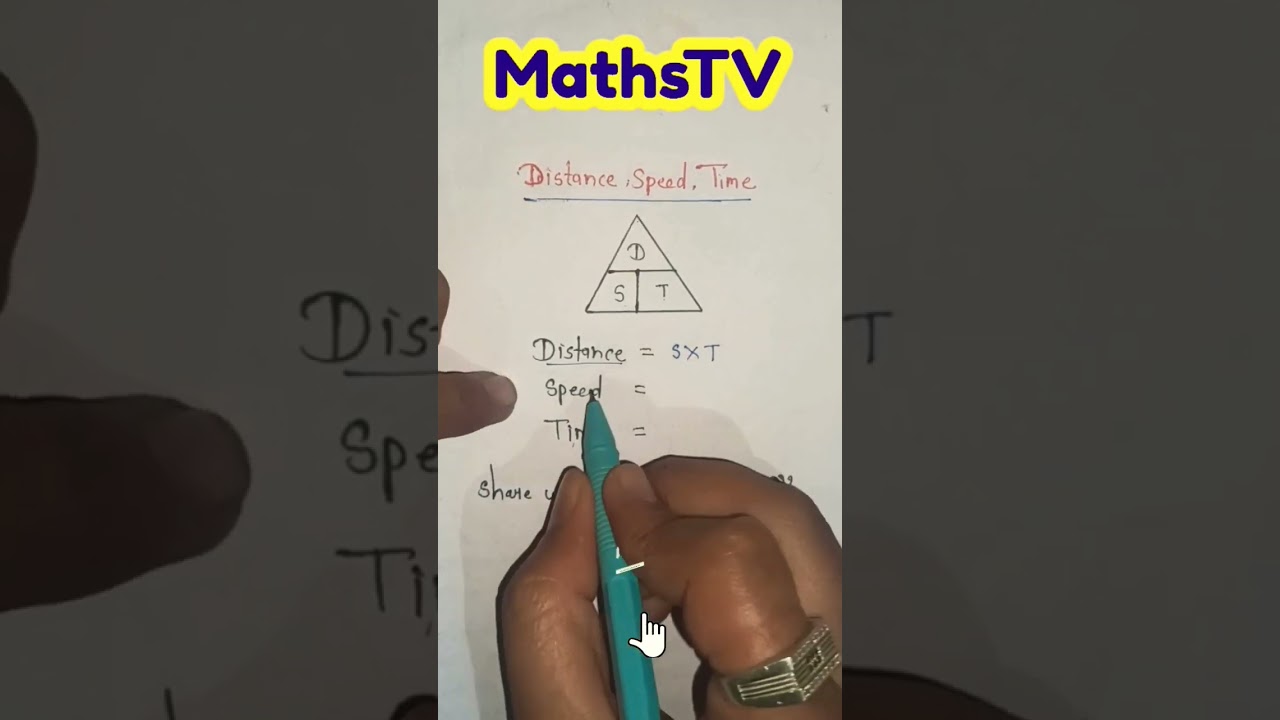 distance, speed and time formula trick#distance #time #speed #math#mathsmastery #mathproblems #maths