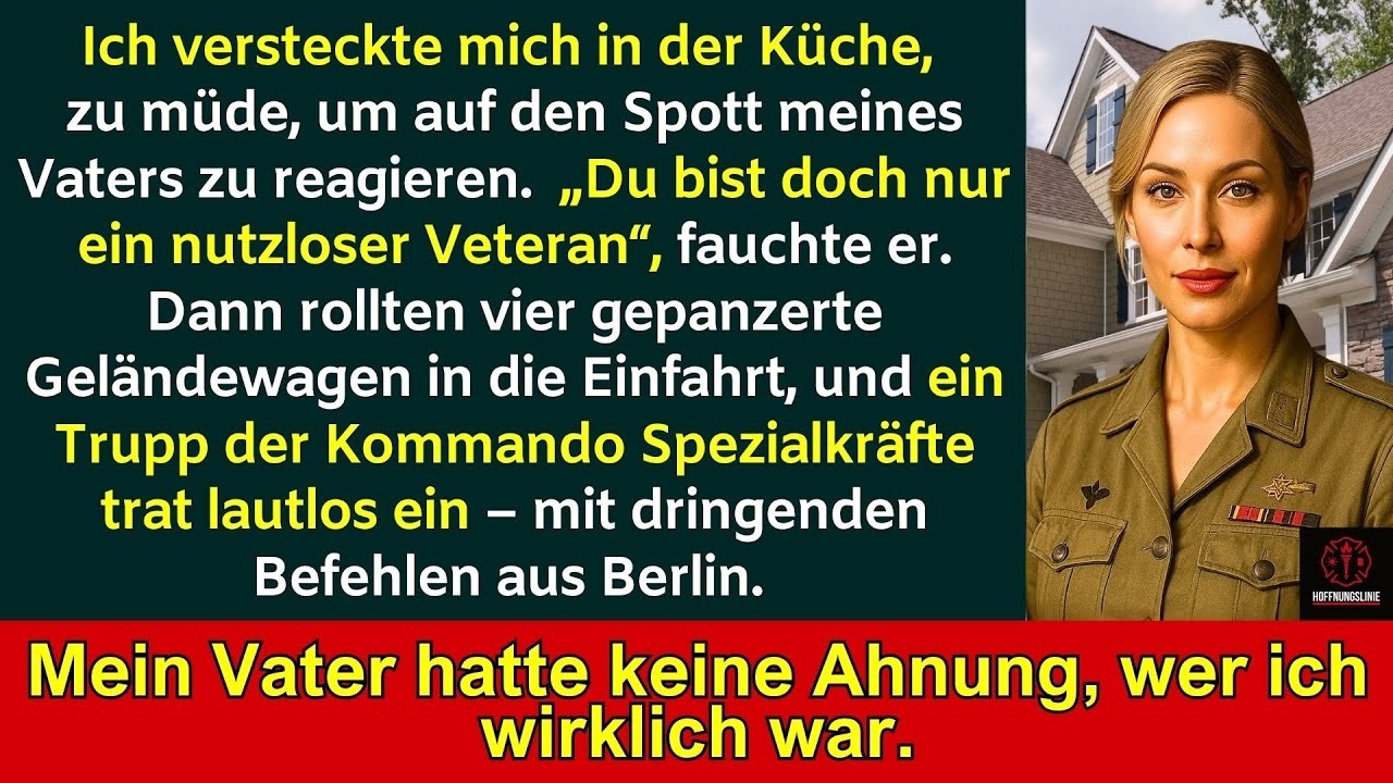Mein Vater verspottete mich: „Nutzloser Veteran“, sagte er – bis ein Spezialkommando kam!