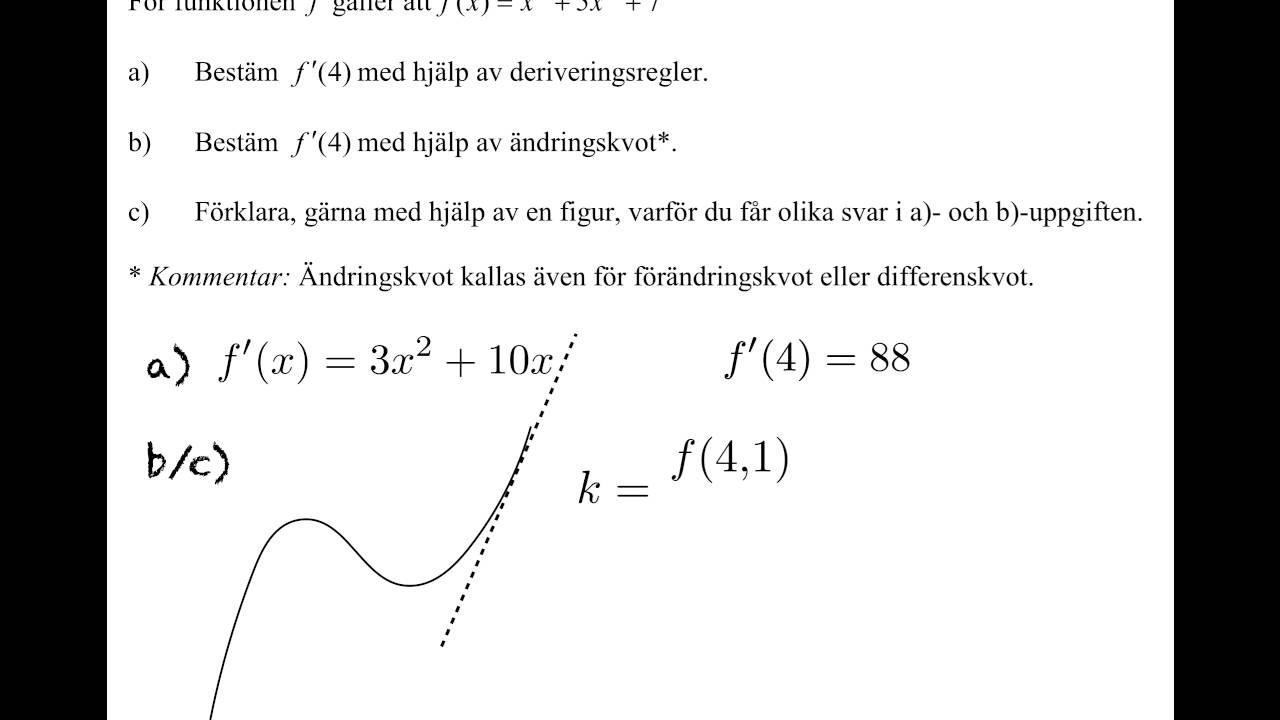 Derivata&Auml;ndringskvot
