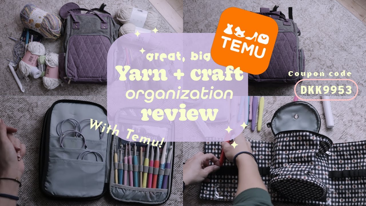 Organize Your Yarn & Craft Supplies with Temu! 🧶🧵 | Unboxing & Review
