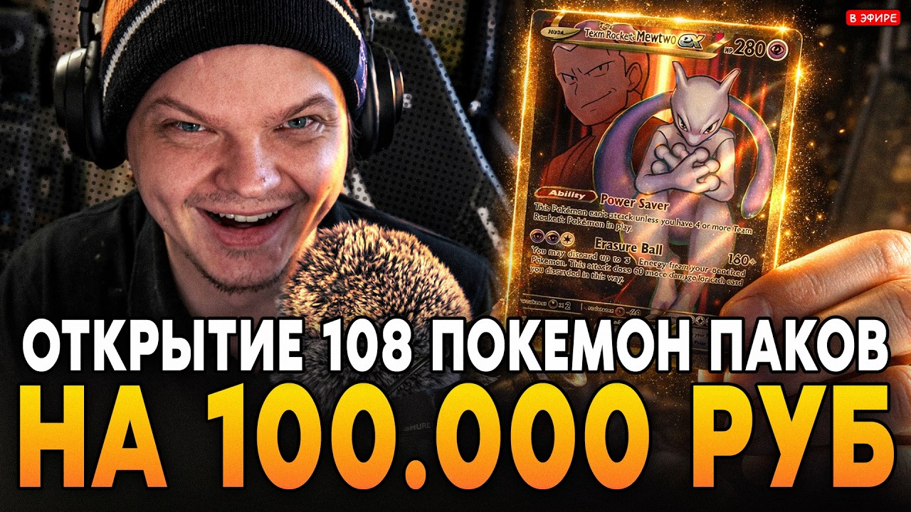 ПОШЕЛ ЗАНОС! ОТКРЫТИЕ 108 ПАКОВ на 108.000 РУБЛЕЙ! (feat. Cake) Destined Rivals SilverName Pokemon